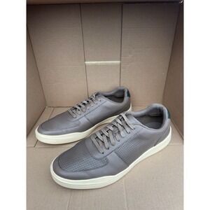 Cole Haan GrandPro Rally Men's 13W Leather Sneakers Gray Taupe Perforated Wide